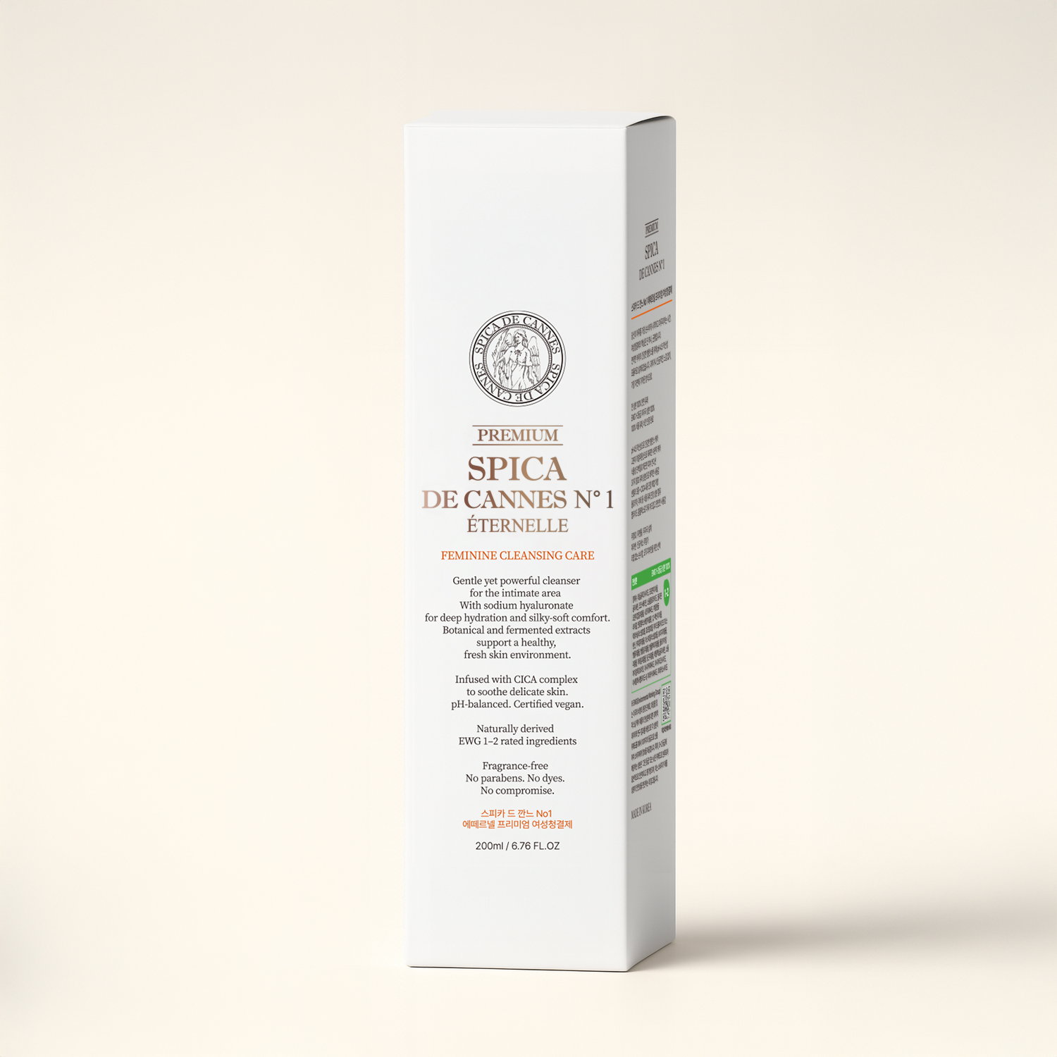스피카 드 깐느 N°1 에떼르넬 프리미엄 여성청결제 200ml - SPICA DE CANNES Feminine Cleansing Care pH4.5 Vegan Natural